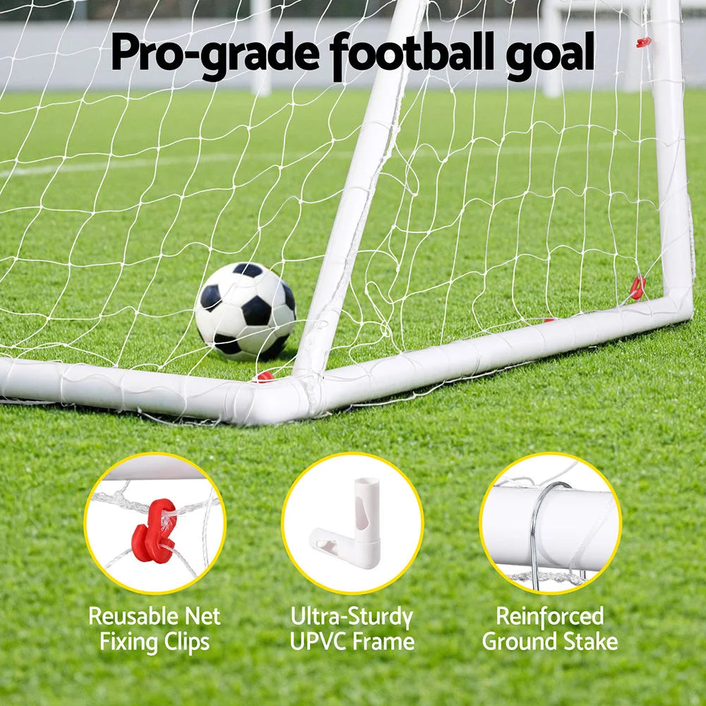 Soccer football goal with net upvc frame pe mesh