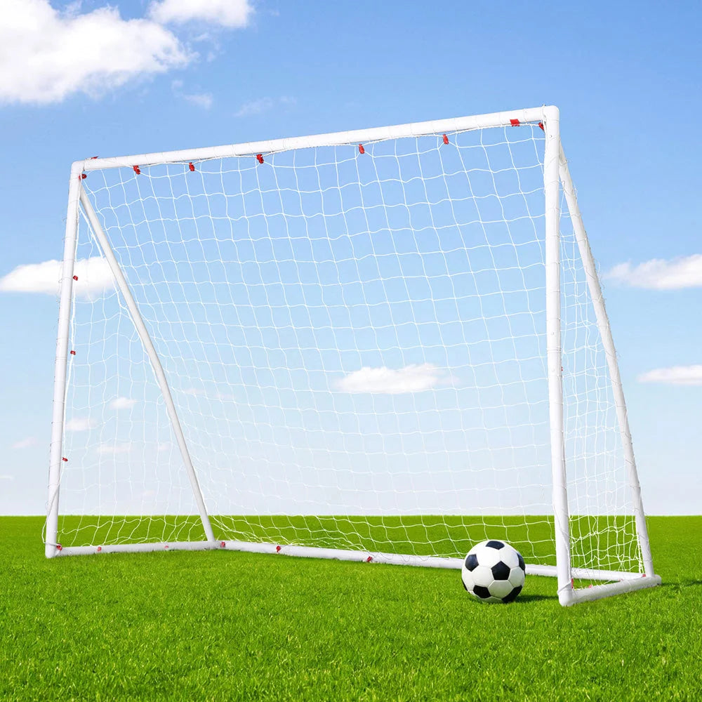 Everfit 8FT Soccer Football Goal Net UPVC Frame with PE