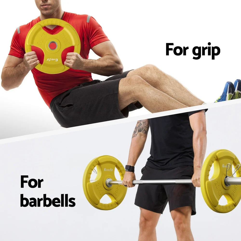 Everfit Barbells 46KG 120CM Dumbbell Barbell Plate Weight