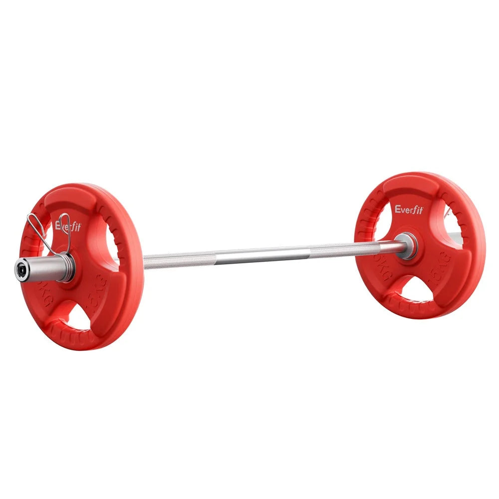 Everfit Barbells Set 36kg 120cm Dumbbell Barbell Plate