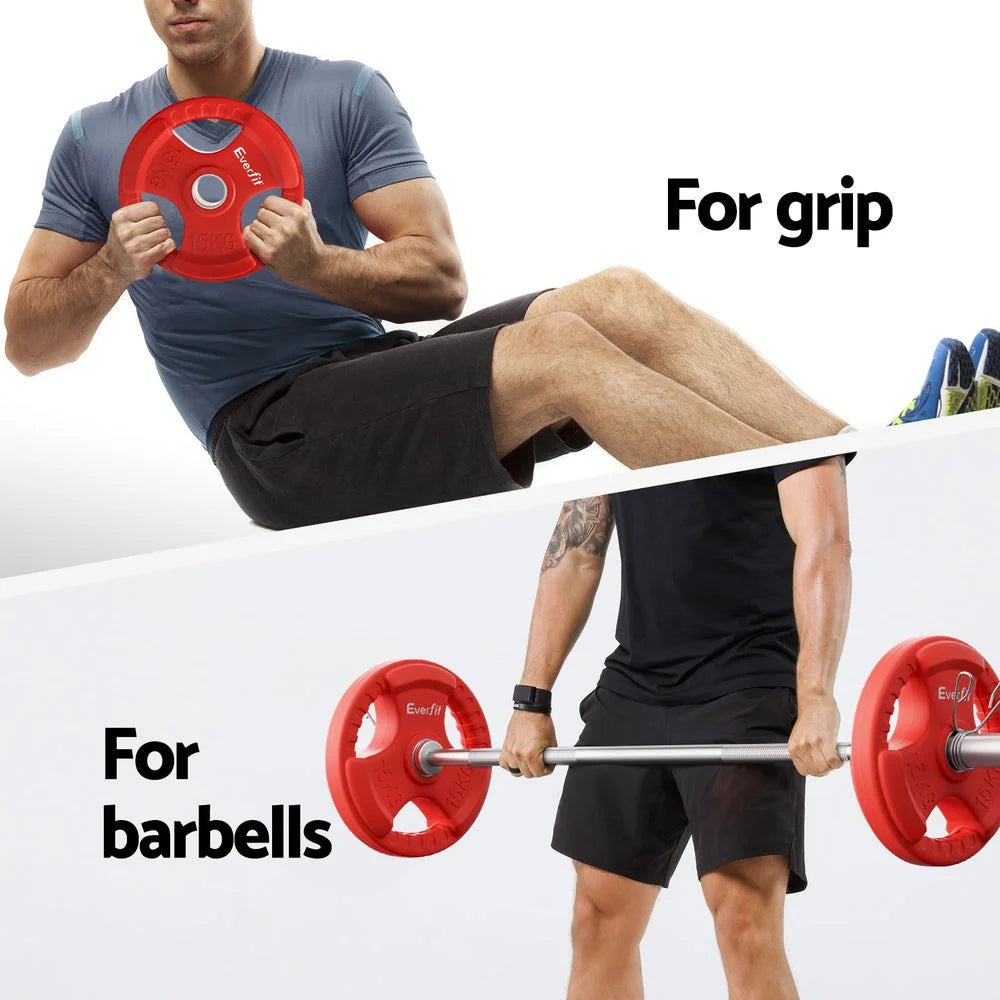 Everfit Barbells Set 36kg 120cm Dumbbell Barbell Plate