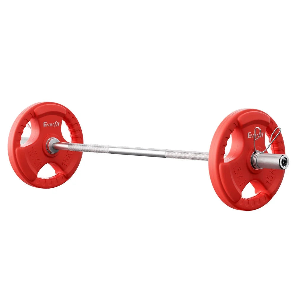 Everfit Barbells Set 36kg 120cm Dumbbell Barbell Plate