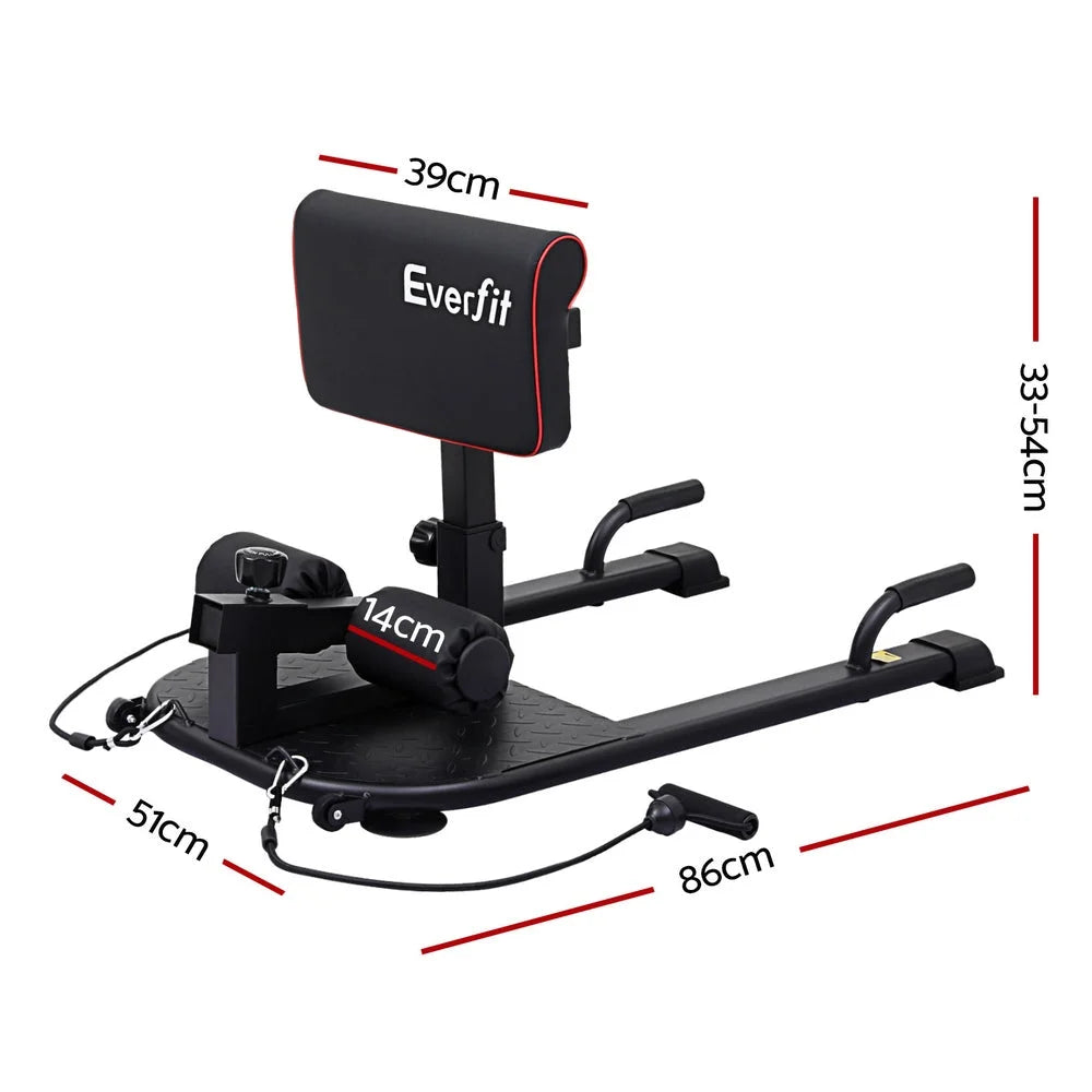 Everfit Deep Sissy Squat Weight Bench Adjustable Leg