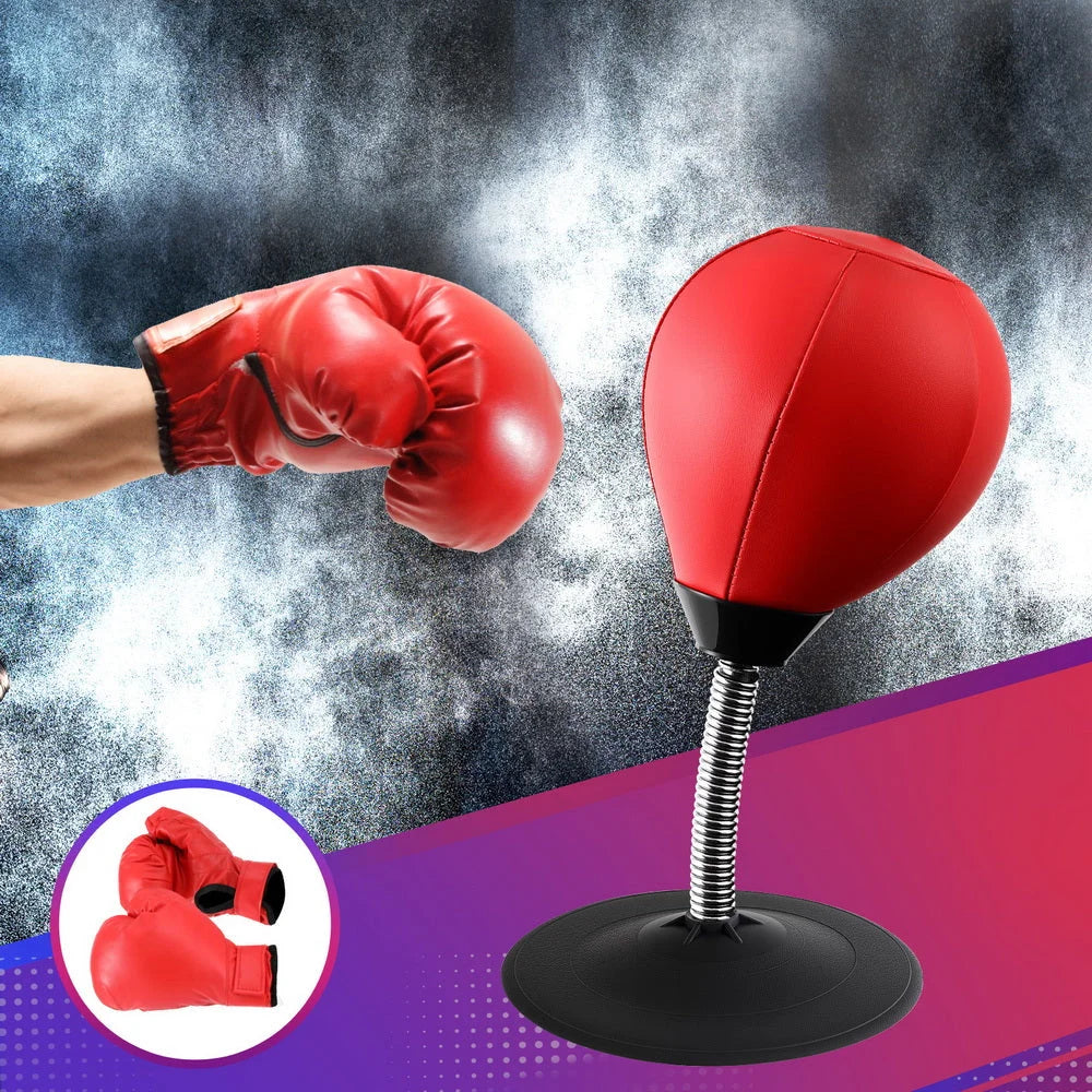 Everfit Desktop Punching Boxing Bag Stand Set with Pump