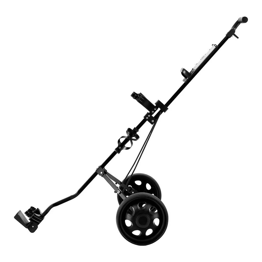 Golf buggy with folding trolley frame