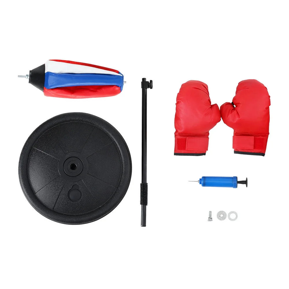 Everfit Kids Punching Bag Stand Set Adjustable 76-112cm