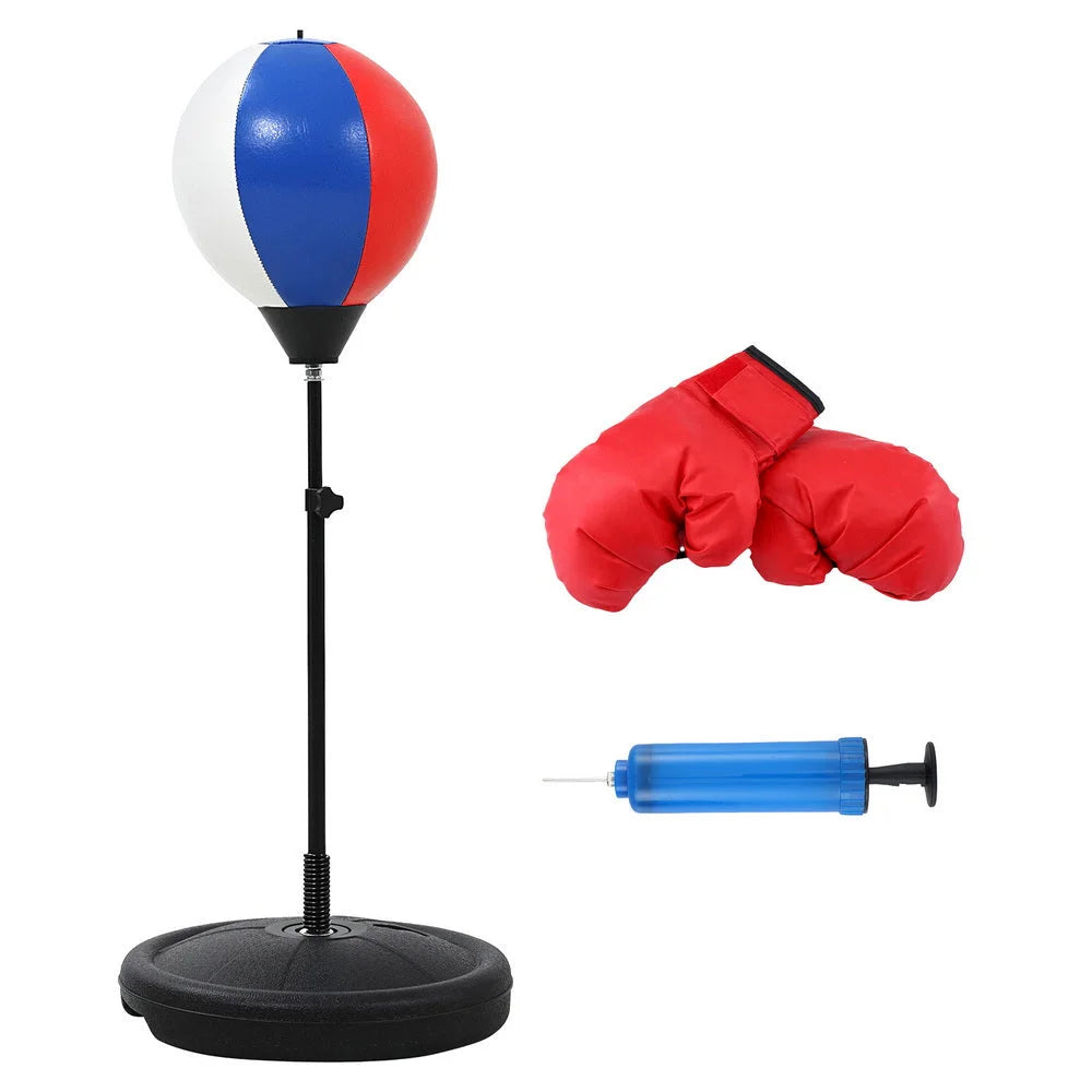 Everfit Kids Punching Bag Stand Set Adjustable 76-112cm