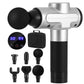 Silver 6 massage gun speed with heads vibration muscle massager