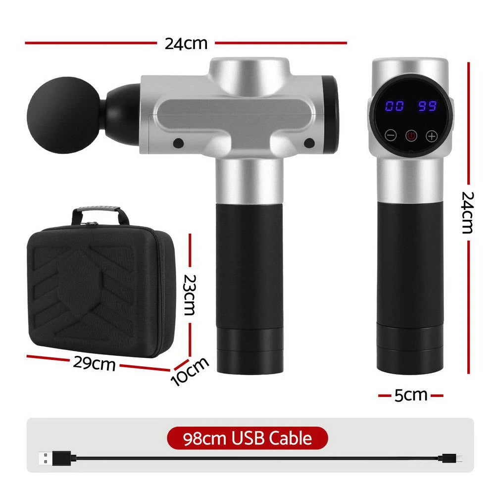 Massage gun speed with heads vibration muscle massager