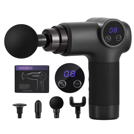 Everfit Massage Gun 8 Speed 4 Heads Vibration Muscle