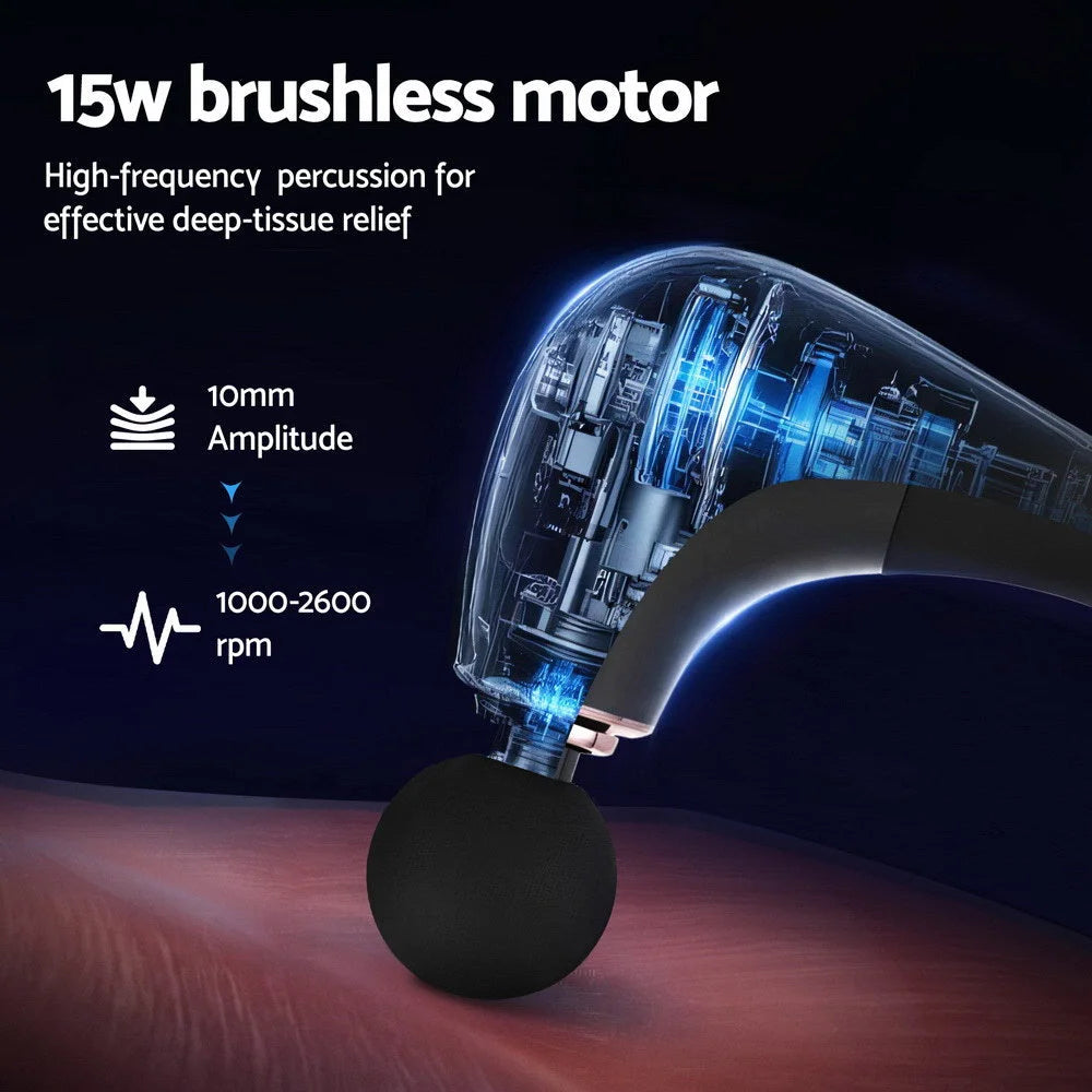 Everfit Massage Gun U-shaped Extended Handle Percussion