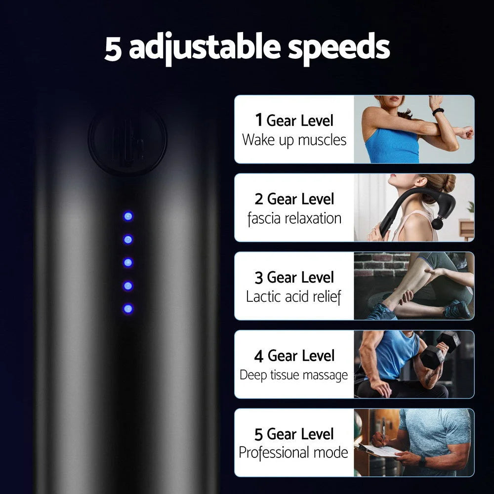 Everfit Massage Gun U-shaped Extended Handle Percussion