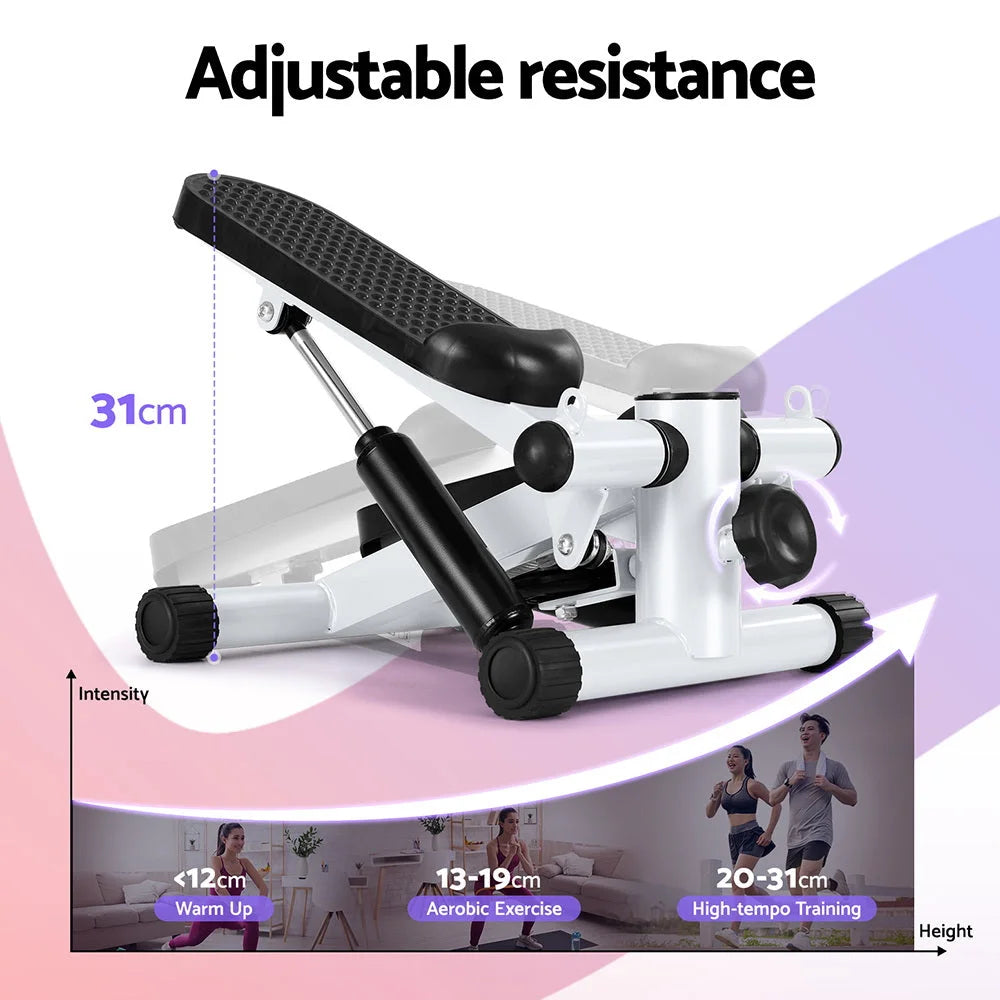 Mini stepper resistance with rope aerobic exercise compact workout