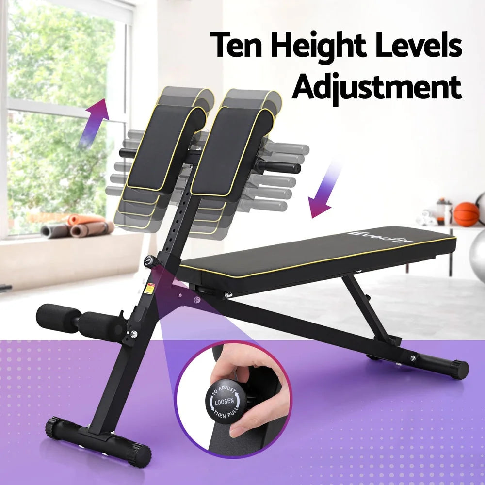 Everfit Roman Chair Adjustable Weight Bench Strength