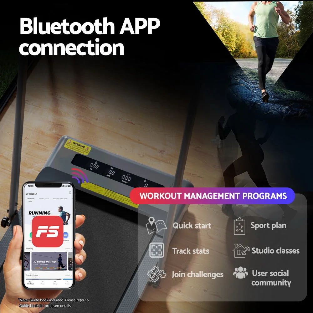 Everfit Treadmill Electric Walking Pad Incline Under Desk