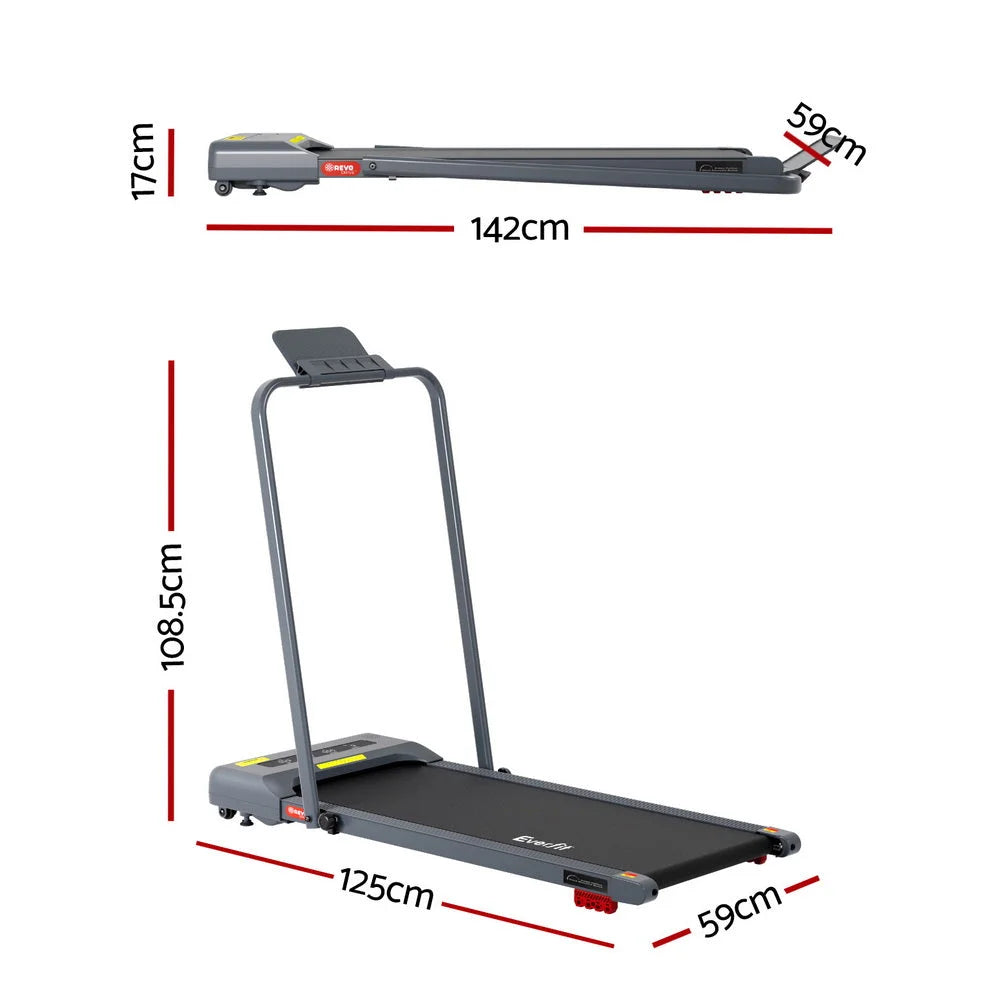 Everfit Treadmill Electric Walking Pad Incline Under Desk
