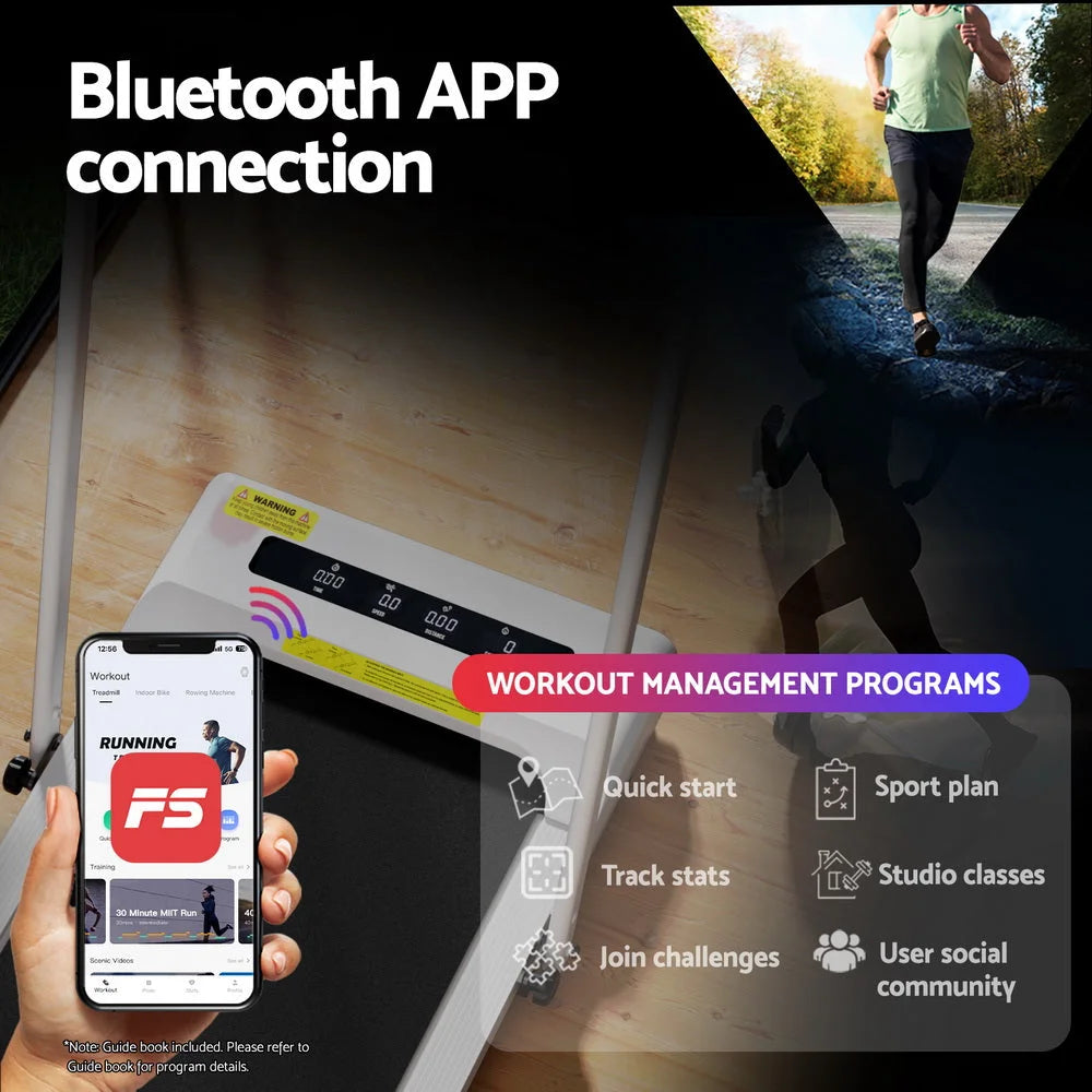 Everfit Treadmill Electric Walking Pad Incline Under Desk