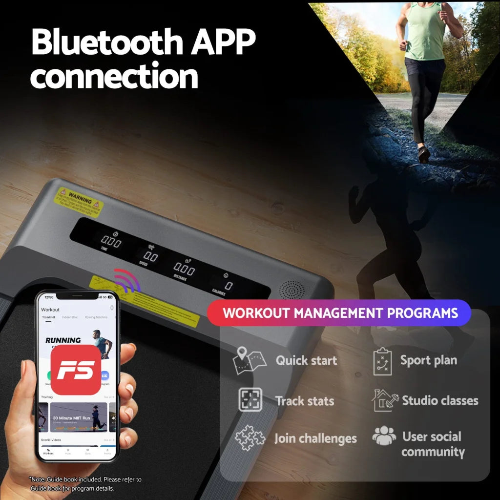 Everfit Treadmill Electric Walking Pad Incline Under Desk