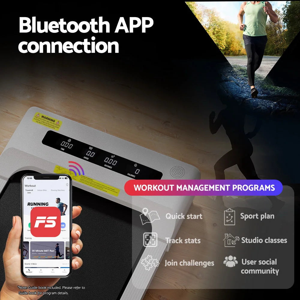 Everfit Treadmill Electric Walking Pad Incline Under Desk