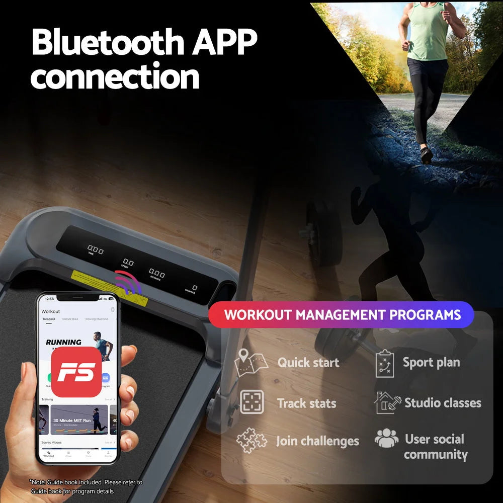 Everfit Treadmill Electric Walking Pad with Incline