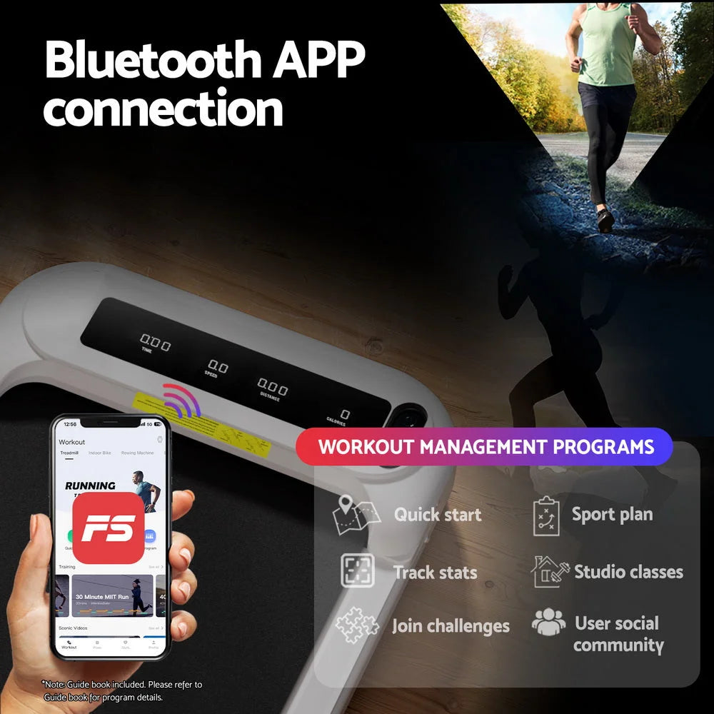 Everfit Treadmill Electric Walking Pad with Incline Under