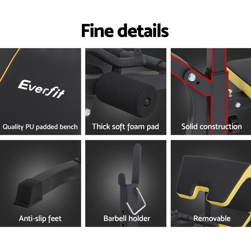 Everfit Weight Bench 14in1 Press Multi-Station Fitness Home