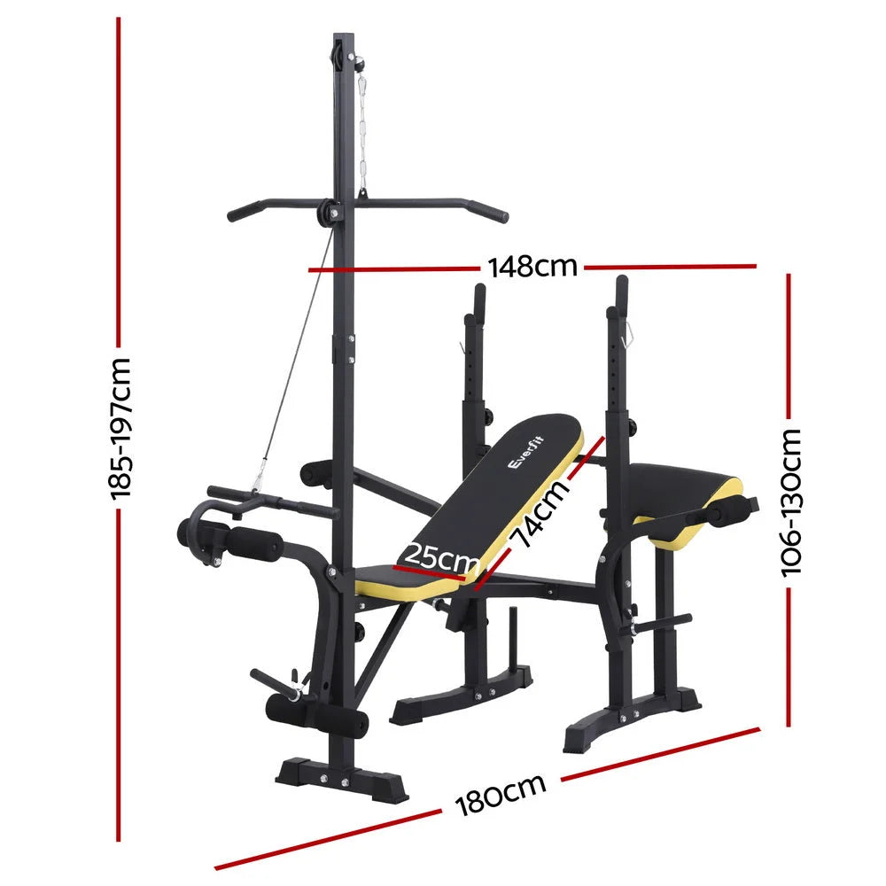 Everfit Weight Bench 14in1 Press Multi-Station Fitness Home