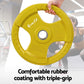 Everfit weight plates with colour and construction cues