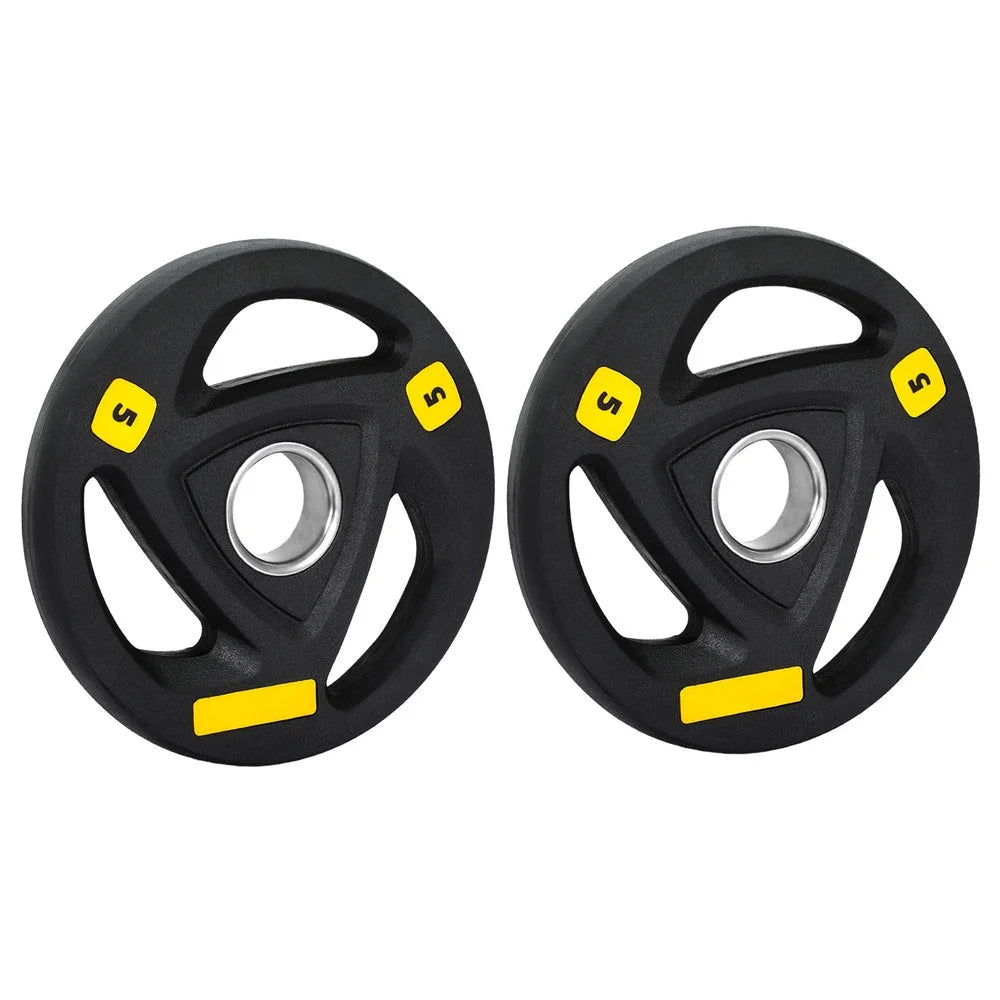 Everfit weight plates with assembled layout and visible hardware