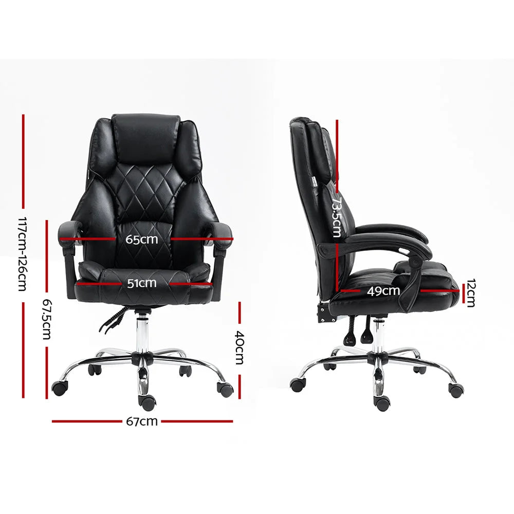 Executive Office Chair Leather Gaming Computer Desk