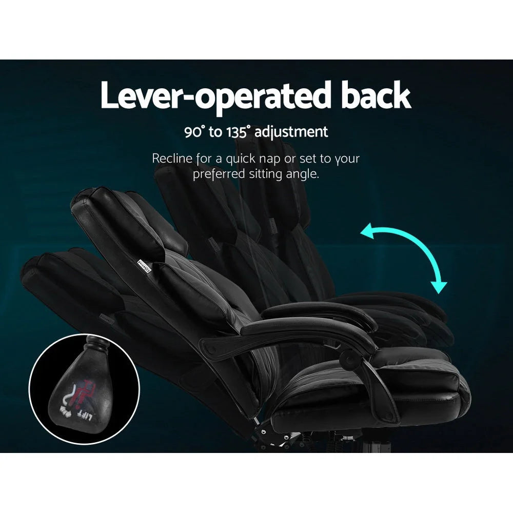 Executive Office Chair Leather Gaming Computer Desk