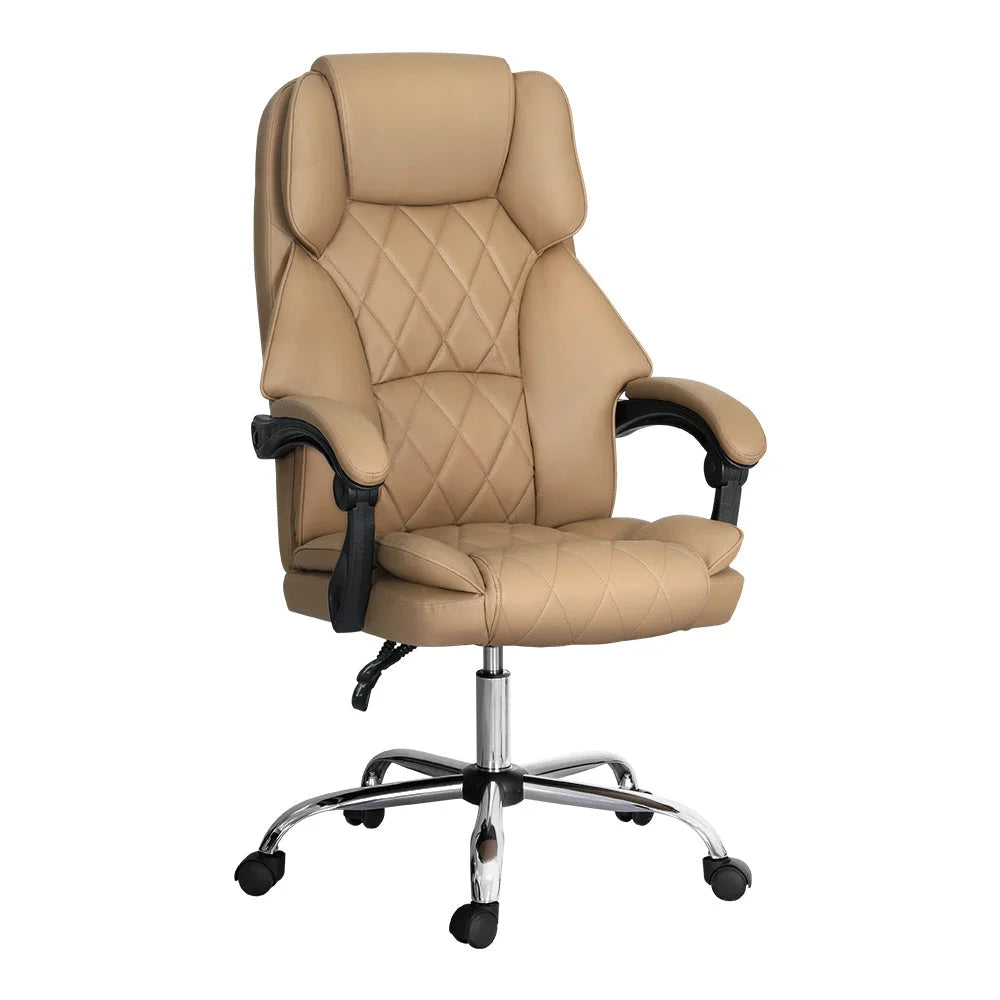 Executive Office Chair Leather Recliner - Espresso