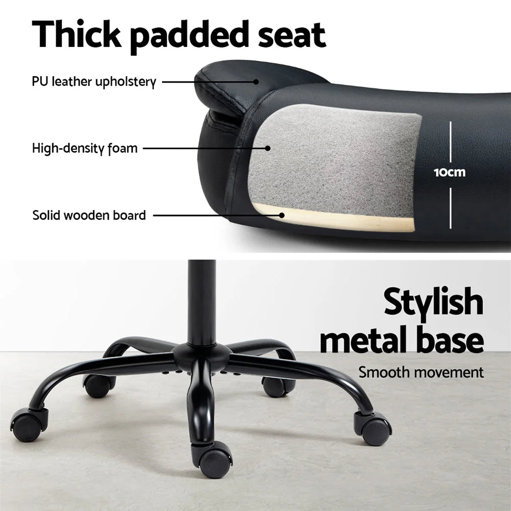 Executive Office Chair Mid Back - Black