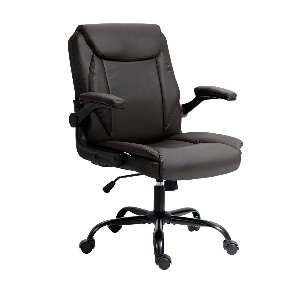 Executive Office Chair Mid Back - Brown