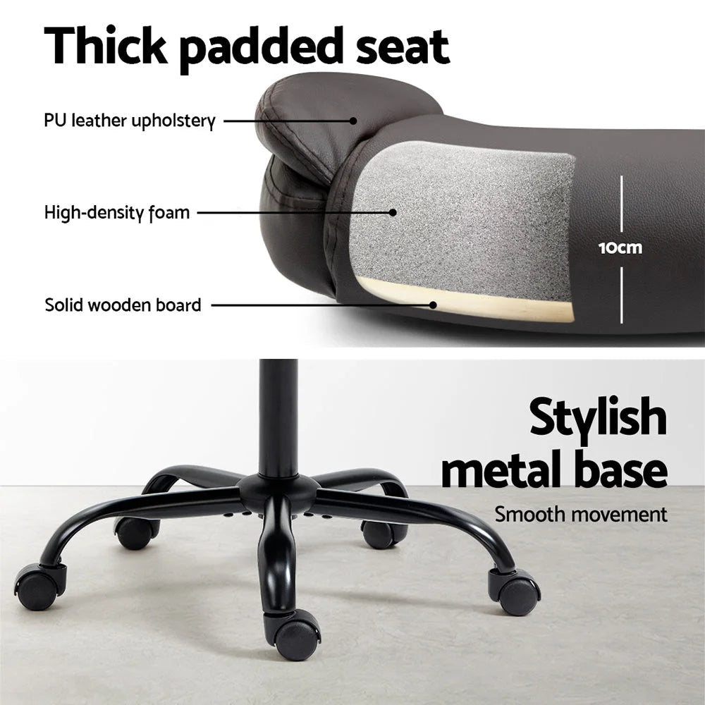 Executive Office Chair Mid Back - Brown