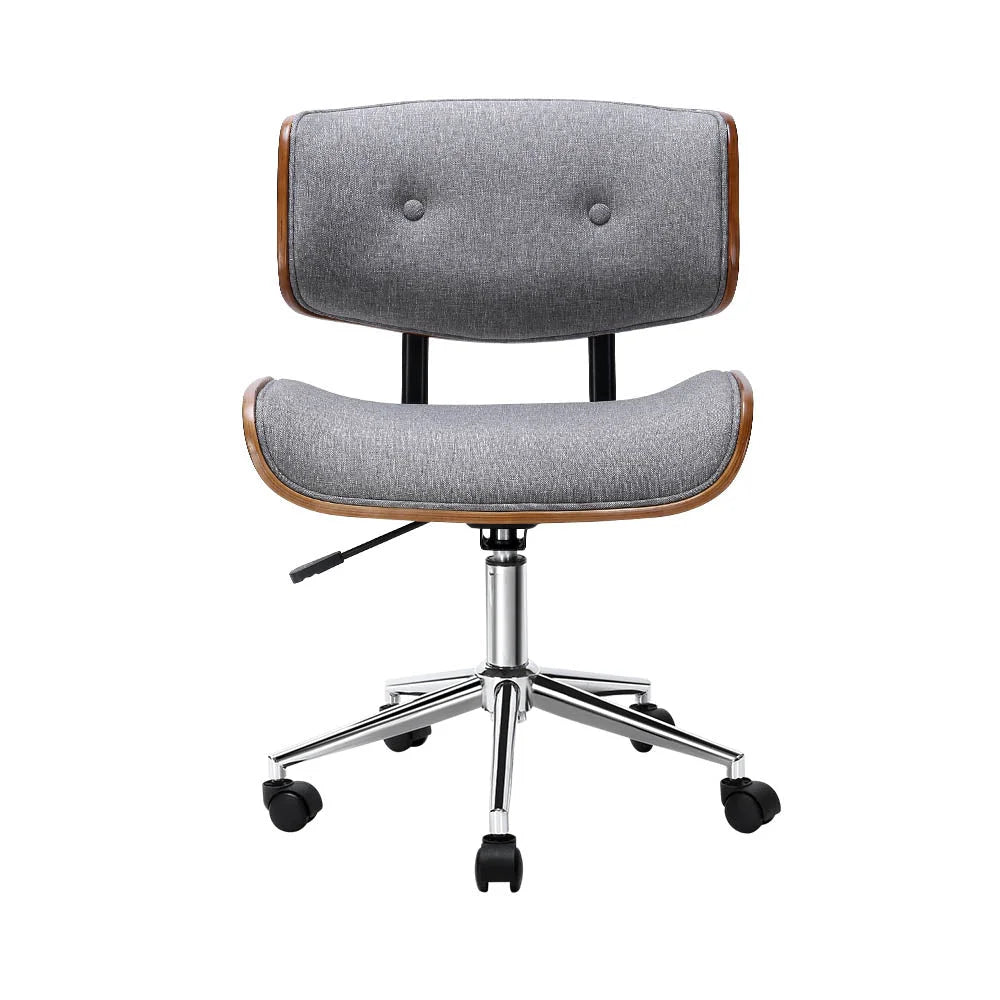 Executive Wooden Office Chair Fabric Computer Chair