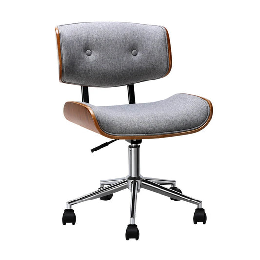 Executive Wooden Office Chair Fabric Computer Chair
