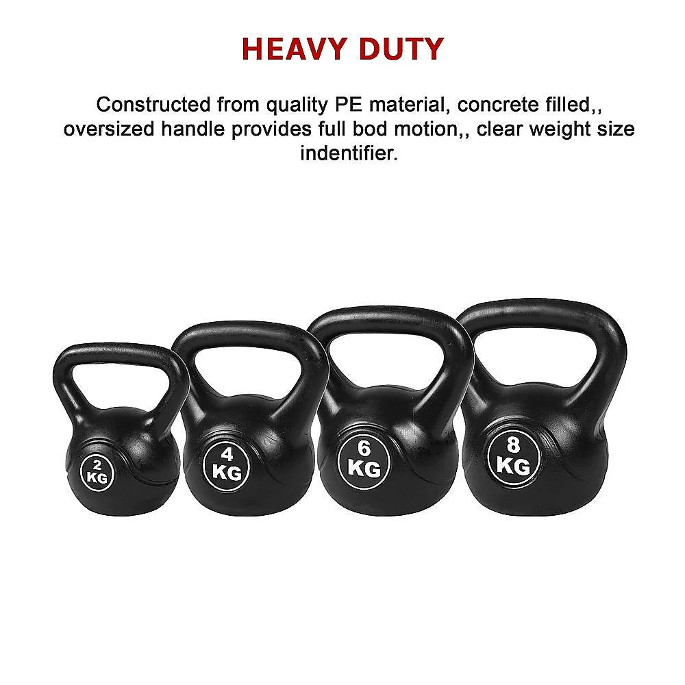 Exercise Kettlebell Weight Set 4pcs - 20KG - Fitness