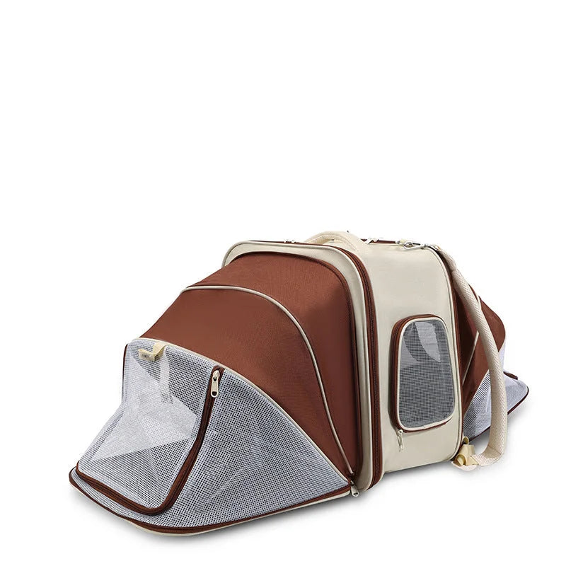 Expandable Pet Carrier Backpack for Cats & Small Dogs