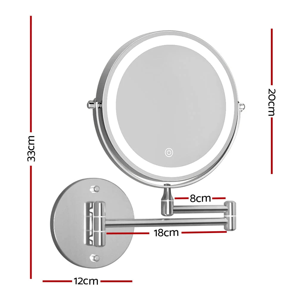 Extendable Makeup Mirror 10X Magnifying Double-Sided