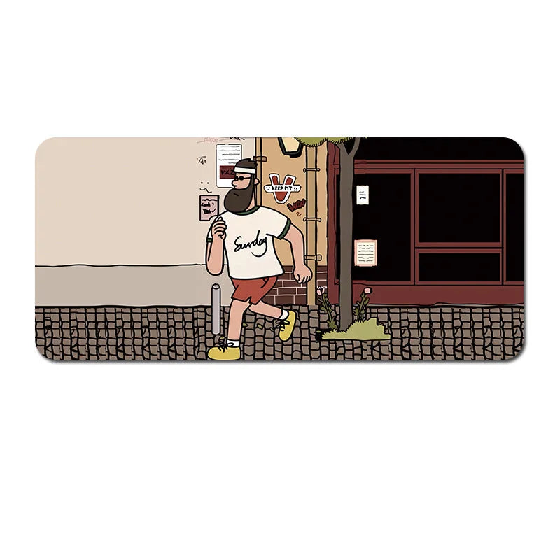 Extended Gaming Mousepad (80x30x0.4cm) - Big Beard Uncle