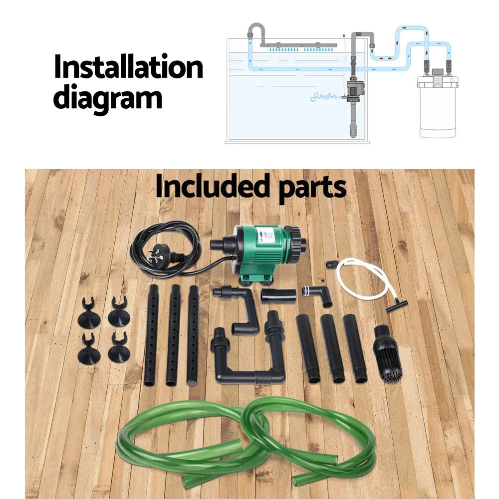 External Canister Filter Aquarium 1250 L UV Light & Media
