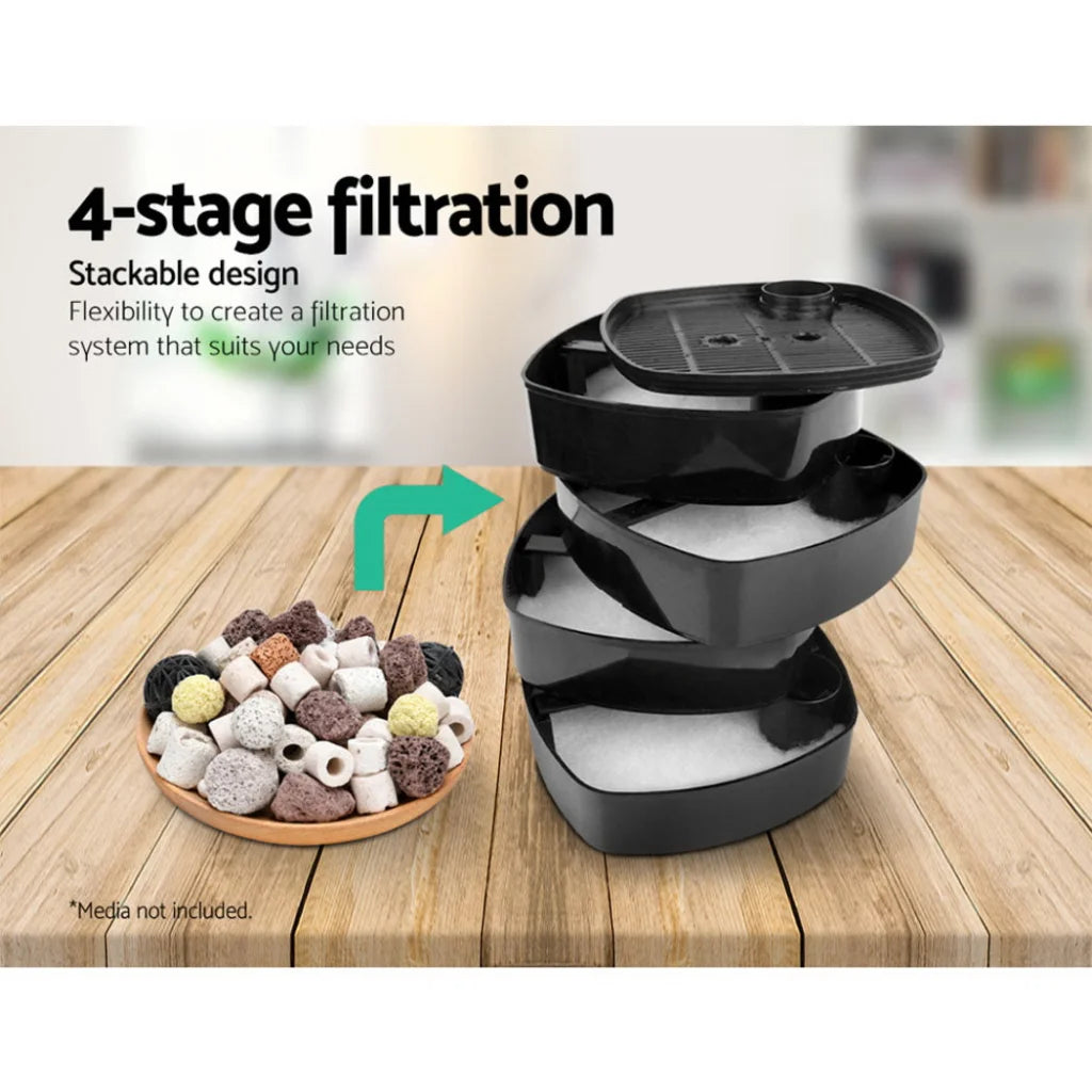External Canister Filter Aquarium 1250 L UV Light & Media