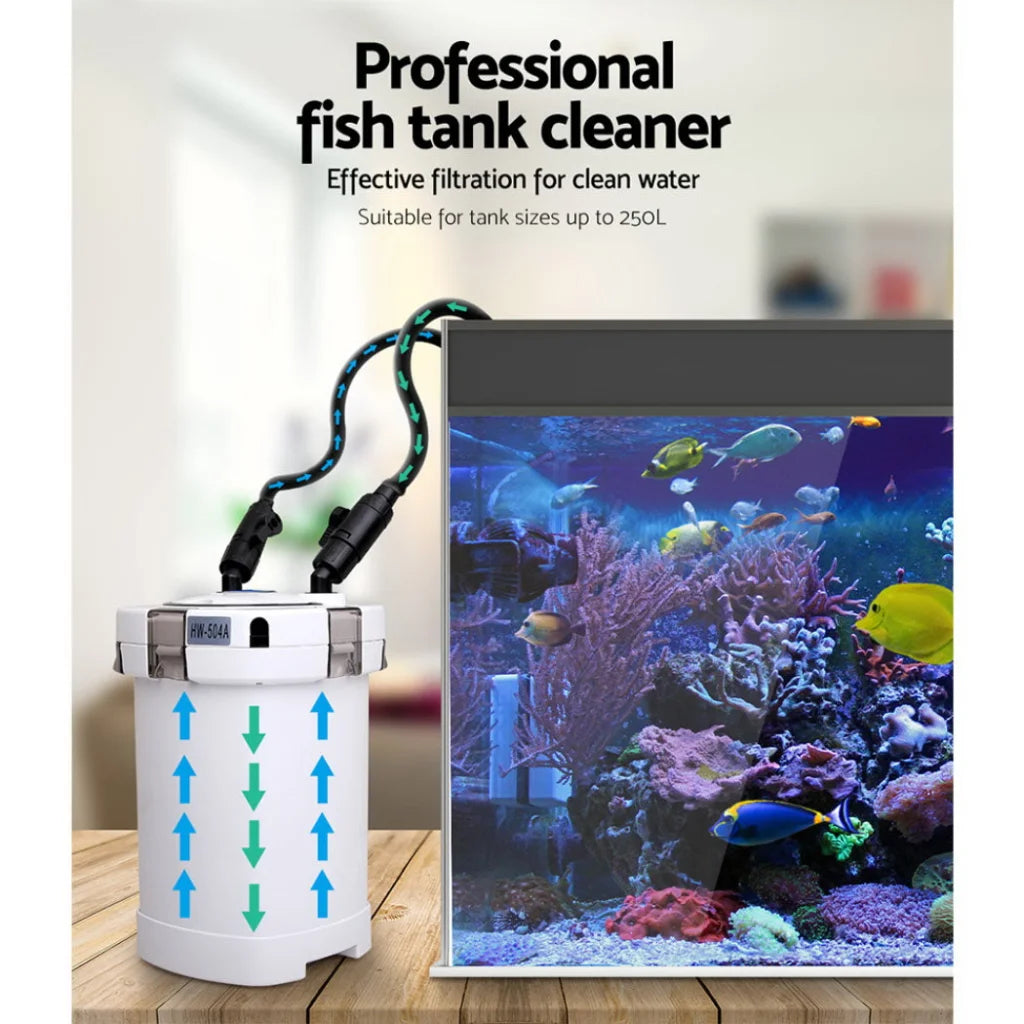 External Canister Filter Aquarium 1250 L UV Light & Media