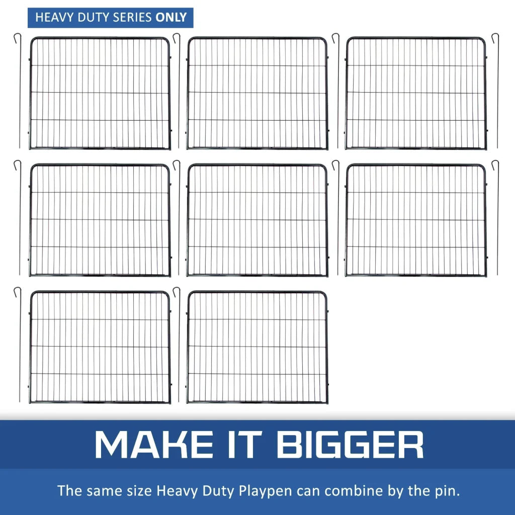 Extra Heavy Duty 8 Panel Pet Playpen Dog Cage Puppy