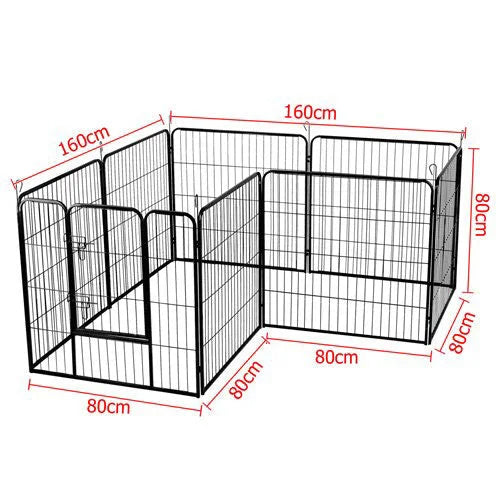 Extra Heavy Duty 8 Panel Pet Playpen Dog Cage Puppy