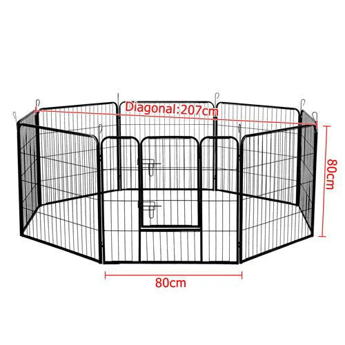 Extra Heavy Duty 8 Panel Pet Playpen Dog Cage Puppy