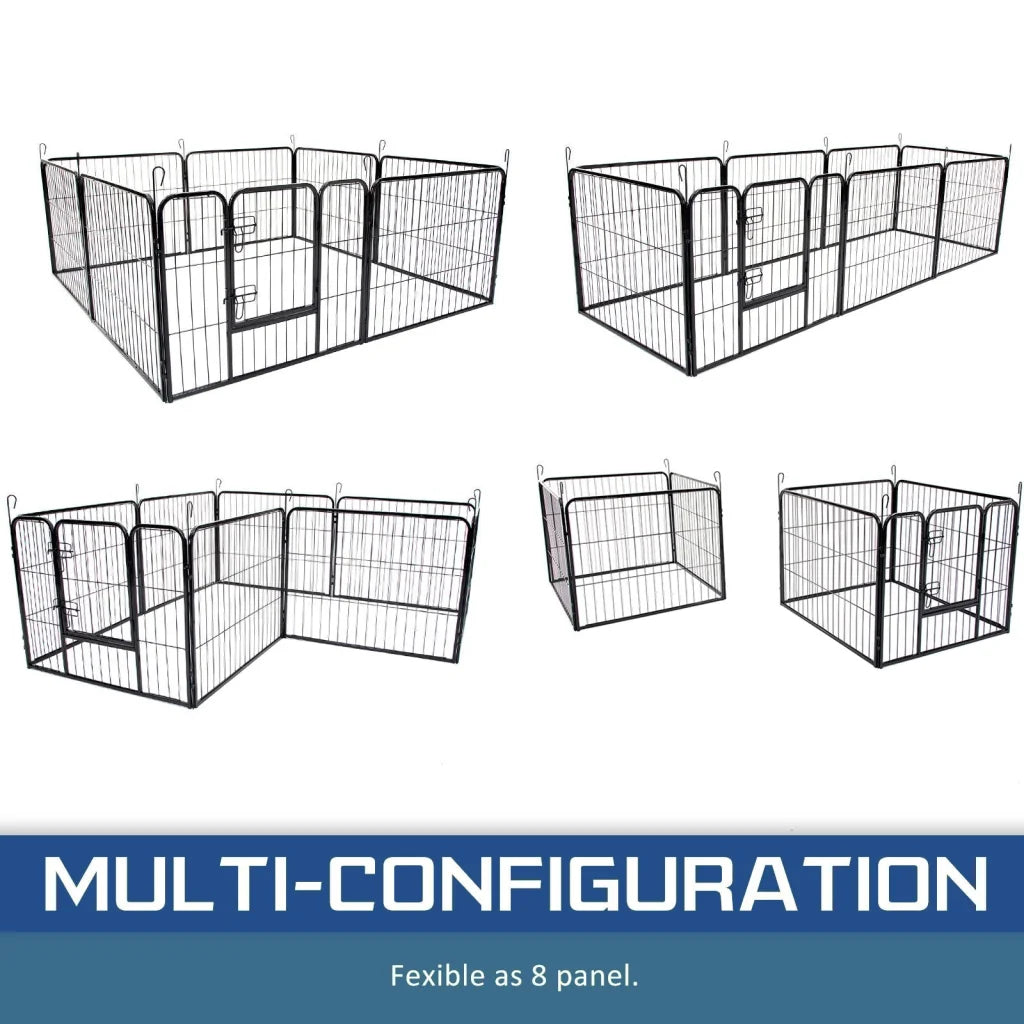 Extra Heavy Duty 8 Panel Pet Playpen Dog Cage Puppy