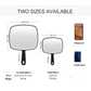 Extra Large Black Handheld Mirror with Handle (31,5 x 23