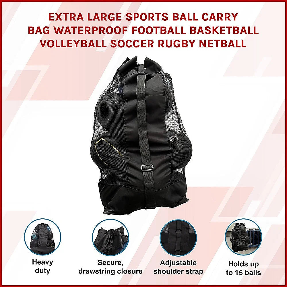 Extra Large Sports Ball Carry Bag Waterproof - Football